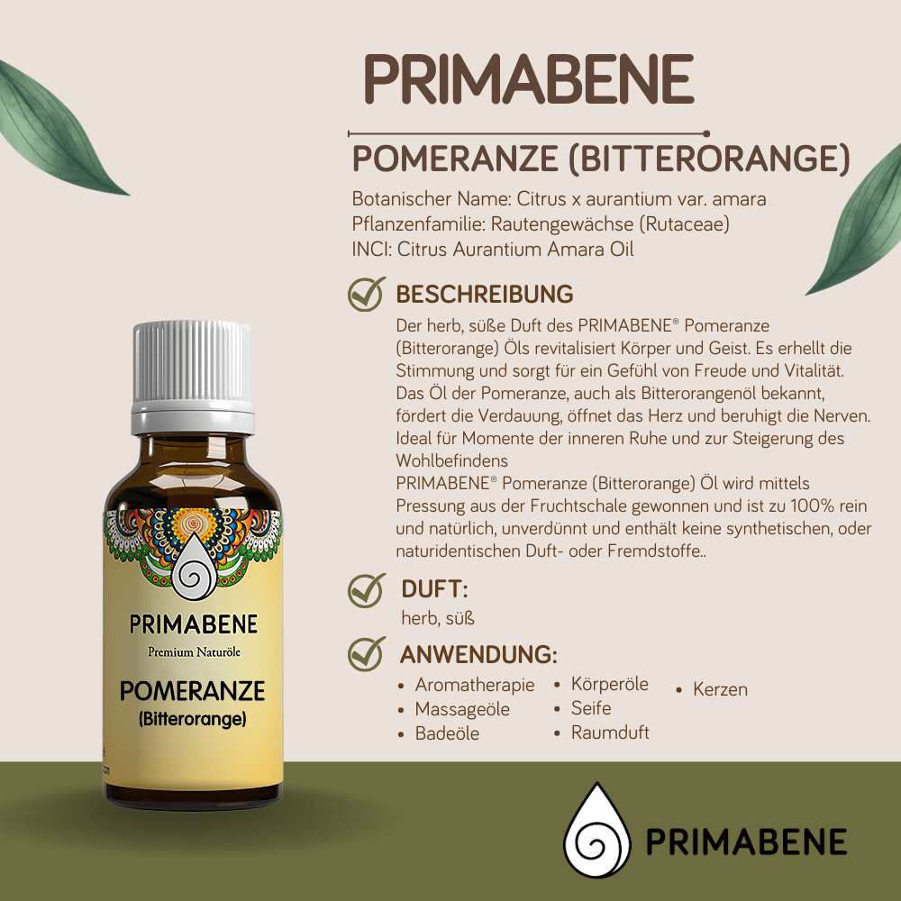 Bild von Pomeranze - Bitterorange , 100% rein ätherisches Öl